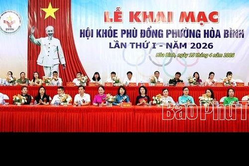 Khai mạc Hội khỏe Phù Đổng phường Hòa Bình lần thứ I năm 2026