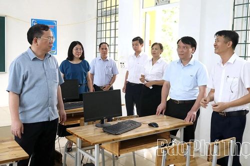 Kiểm tra, tháo gỡ khó khăn tại các trường học vùng khó 2 xã Lương Sơn, Liên Sơn
