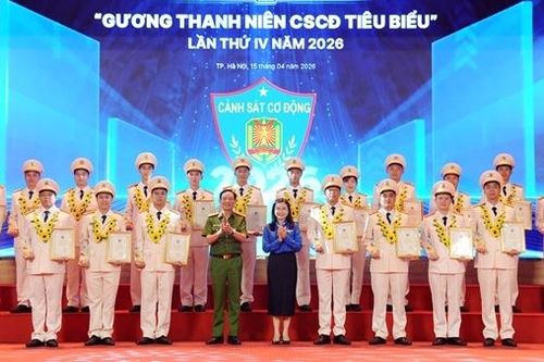 Tuyên dương 19 gương Thanh niên Cảnh sát cơ động tiêu biểu năm 2026