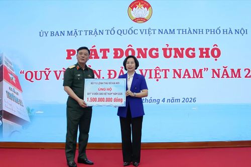 Mặt trận Hà Nội phát động ủng hộ Quỹ 'Vì biển đảo Việt Nam' năm 2026