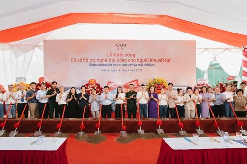 VỤN Art khởi công 'Ngôi nhà hy vọng' cho người khuyết tật tại làng lụa Vạn Phúc