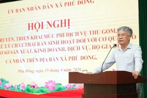 Xã Phù Đổng tuyên truyền về phí dịch vụ thu gom, xử lý rác thải trên địa bàn