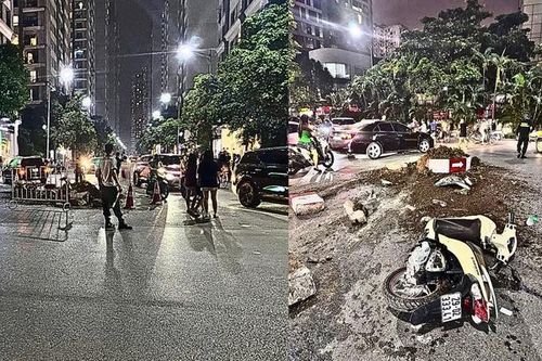 Tài xế vi phạm nồng độ cồn gây tai nạn liên hoàn trong khu đô thị Hà Nội