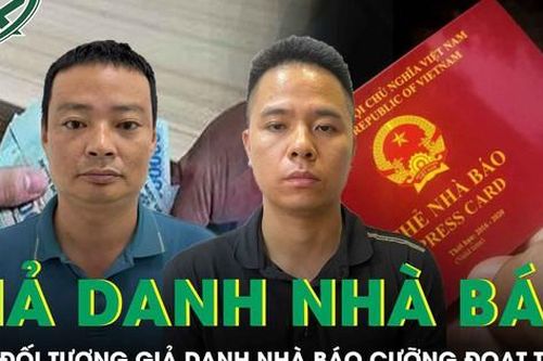 Bắt 2 đối tượng giả danh 'nhà báo pháp luật' cưỡng đoạt tiền