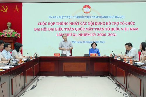 MTTQ TP. Hà Nội: Thống nhất phương án hỗ trợ, phục vụ tổ chức Đại hội đại biểu toàn quốc MTTQ Việt Nam lần thứ XI