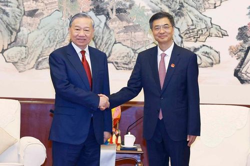 Tổng Bí thư, Chủ tịch nước Tô Lâm hội kiến Bí thư khu ủy Khu tự trị dân tộc Choang Quảng Tây