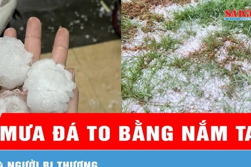 Lào Cai: Mưa đá to bằng nắm tay, 4 người bị thương