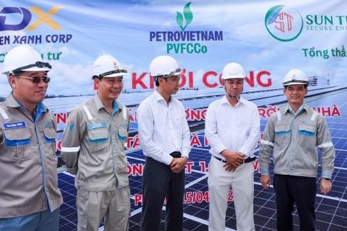 PVFCCo - Phú Mỹ khởi công dự án điện mặt trời mái nhà kho 20.000 tấn tại Nhà máy Đạm Phú Mỹ