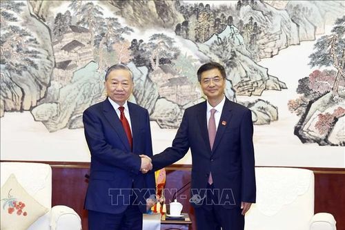 Tổng Bí thư, Chủ tịch nước Tô Lâm tiếp Bí thư khu ủy Khu tự trị dân tộc Choang Quảng Tây