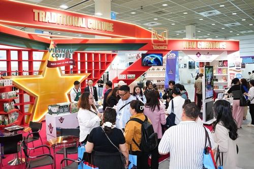 Sức hút gian hàng cà phê quốc gia Việt Nam tại Coffee Expo Seoul 2026
