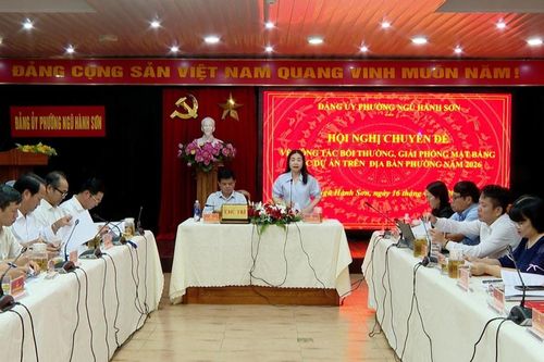 Đẩy nhanh tiến độ giải phóng mặt bằng 21 dự án tại phường Ngũ Hành Sơn
