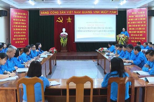 Gia Lai: Tập huấn về công tác tổ chức, chính sách pháp luật và quan hệ lao động cho cán bộ Công đoàn cấp xã