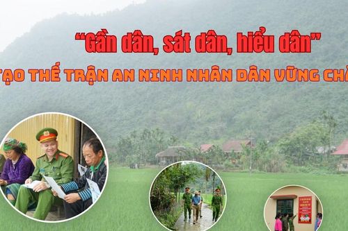 'Gần dân, sát dân, hiểu dân' tạo thế trận an ninh Nhân dân vững chắc