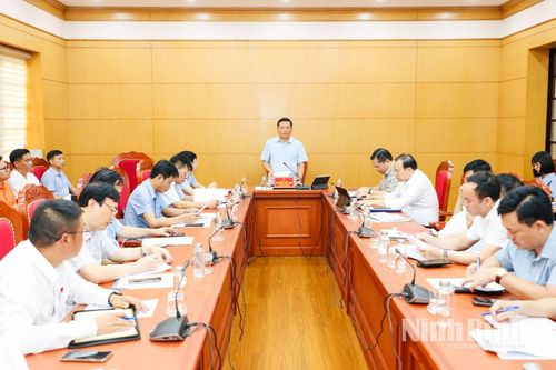 Kiểm điểm tiến độ giải phóng mặt bằng Dự án tuyến đường cao tốc Ninh Bình-Hải Phòng, đoạn qua tỉnh Ninh Bình
