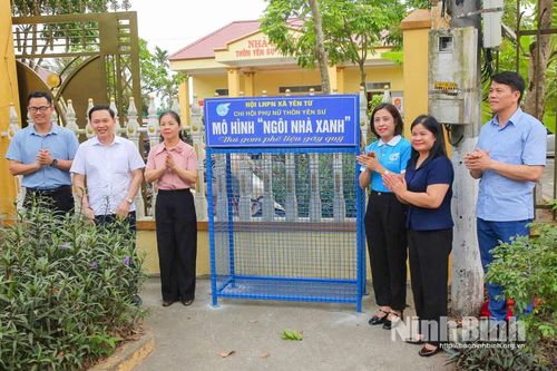 Hội Liên hiệp Phụ nữ xã Yên Từ ra mắt mô hình điểm 'Ngôi nhà xanh'