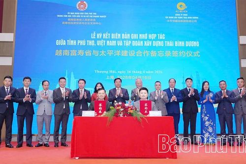 Phú Thọ xúc tiến đầu tư với các doanh nghiệp tại Thượng Hải (Trung Quốc)