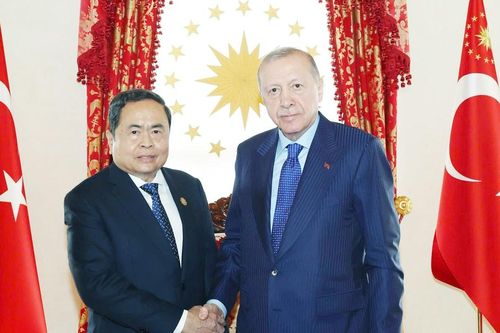 Chủ tịch Quốc hội Trần Thanh Mẫn hội kiến Tổng thống Thổ Nhĩ Kỳ Recep Tayyip Erdogan