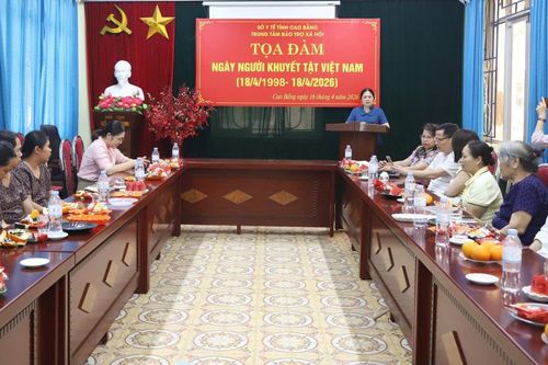 Trung tâm Bảo trợ xã hội tỉnh tọa đàm kỷ niệm Ngày Người khuyết tật Việt Nam
