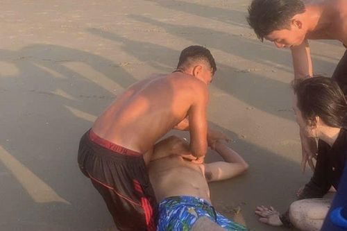 Khoảnh khắc sinh tử trên biển Vũng Tàu: 49 giây cứu sống cặp đôi bị dòng chảy cuốn ra xa