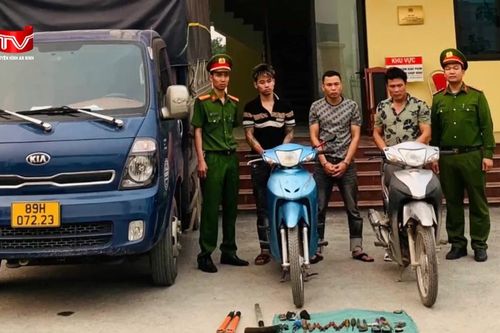 Nhanh chóng tóm gọn ổ nhóm trộm cắp xe máy nhiều tiền án
