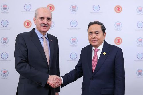 Chủ tịch Quốc hội Trần Thanh Mẫn hội kiến Chủ tịch Quốc hội Thổ Nhĩ Kỳ