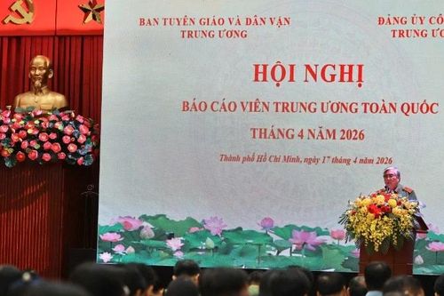 Hội nghị Báo cáo viên Trung ương toàn quốc tháng 4/2026 và phát động Giải thưởng thông tin đối ngoại lần thứ XII