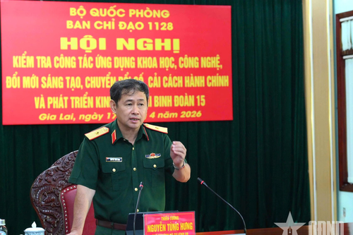 Đoàn kiểm tra Bộ Quốc phòng làm việc tại Binh đoàn 15 về công tác khoa học công nghệ và chuyển đổi số