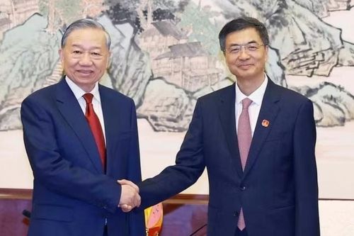 Tổng Bí thư, Chủ tịch nước Tô Lâm tiếp Bí thư khu ủy Khu tự trị dân tộc Choang Quảng Tây Trần Cương