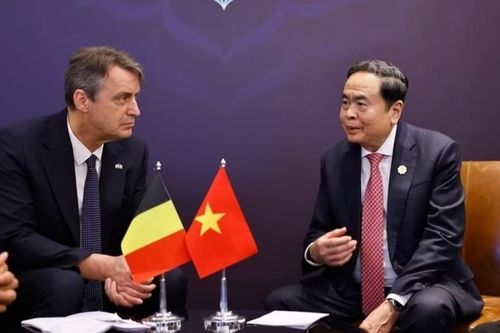 Chủ tịch Quốc hội Trần Thanh Mẫn hội kiến Chủ tịch Thượng viện Bỉ Vincent Blondel