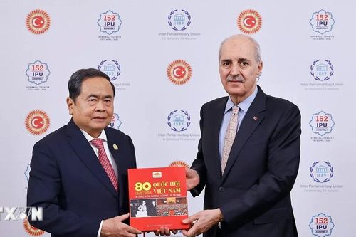 Chủ tịch Quốc hội Trần Thanh Mẫn hội kiến Chủ tịch Quốc hội Thổ Nhĩ Kỳ