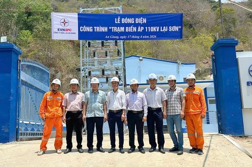 EVNSPC đóng điện, vận hành Trạm biến áp 110kV Lại Sơn - Kiên Hải