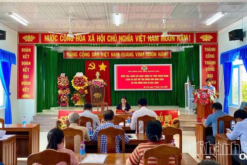 Kiểm tra, giám sát hoạt động ủy thác Ngân hàng Chính sách xã hội và Quỹ Hỗ trợ nông dân tại xã Đại Lãnh