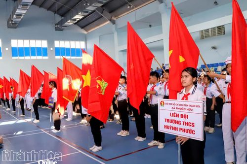 Cụm thi đua số 6, Tỉnh đoàn Khánh Hòa tổ chức Hội thi Nghi thức Đội năm học 2025 - 2026