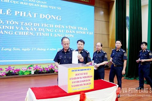 Chi cục Hải quan khu vực VI: Phát động ủng hộ kinh phí tu bổ, tôn tạo di tích Đền Vĩnh Trại và xây dựng cầu dân sinh