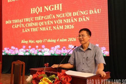 Xã Bằng Mạc: Đối thoại trực tiếp giữa người đứng đầu cấp ủy, chính quyền với Nhân dân