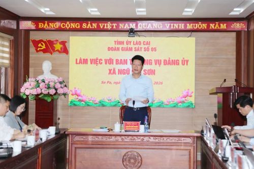 Đoàn Giám sát số 05 của Tỉnh ủy làm việc với Ban Thường vụ Đảng ủy xã Tả Phìn và Ngũ Chỉ Sơn