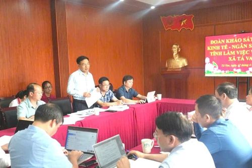 Ban Kinh tế - Ngân sách HĐND tỉnh khảo sát tình hình thực hiện dự toán ngân sách tại xã Tả Van