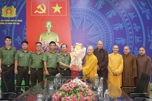 Đà Nẵng: Ban Trị sự thành phố chúc mừng Phòng An ninh nội địa nhân kỷ niệm 80 năm ngày truyền thống