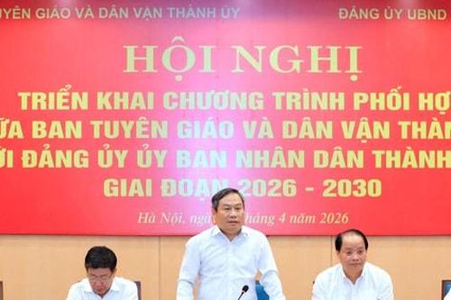 Ban Tuyên giáo và Dân vận Thành ủy Hà Nội và Đảng ủy UBND thành phố triển khai chương trình phối hợp