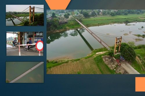 Bất chấp lệnh cấm, người dân vẫn liều mình qua cầu treo chờ 'khai tử'