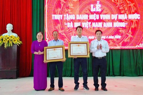 Truy tặng danh hiệu vinh dự Nhà nước 'Bà mẹ Việt Nam Anh Hùng'