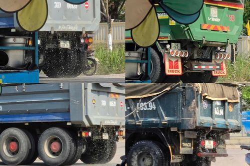 Xe chở cát, đất 'xả nước' tràn lan trên các tuyến đường ở Quảng Ngãi