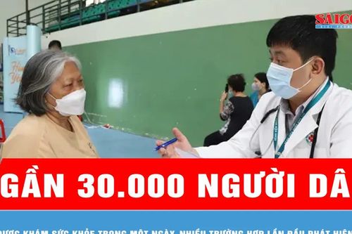 Gần 30.000 người dân được khám sức khỏe trong một ngày, nhiều trường hợp lần đầu phát hiện bệnh