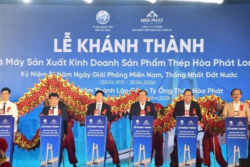 Khánh thành nhà máy thép Hòa Phát 3.000 tỷ đồng, Tây Ninh tăng tốc chuỗi công nghiệp - logistics