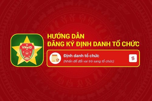 Hướng dẫn đăng ký định danh tổ chức trên VNeID
