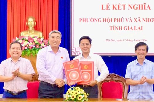 Phường Hội Phú kết nghĩa với xã Nhơn Châu