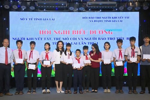 Gặp gỡ, biểu dương người khuyết tật, trẻ mồ côi và người bảo trợ tiêu biểu