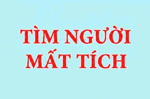 Thông báo tìm người mất tích