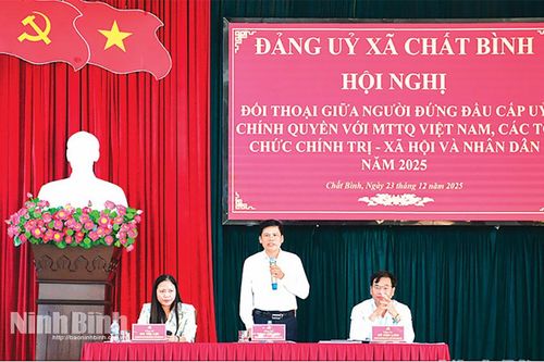 Chú trọng đối thoại giữa người đứng đầu cấp ủy, chính quyền với nhân dân