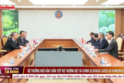 Bộ trưởng Ngô Văn Tuấn tiếp Bộ trưởng Bộ Tài chính Slovakia Ladislav Kamenický